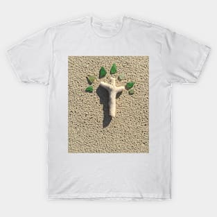 Cross in the Sand with Sea Glass T-Shirt